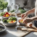 intermittent fasting healthy meal bowls preparation